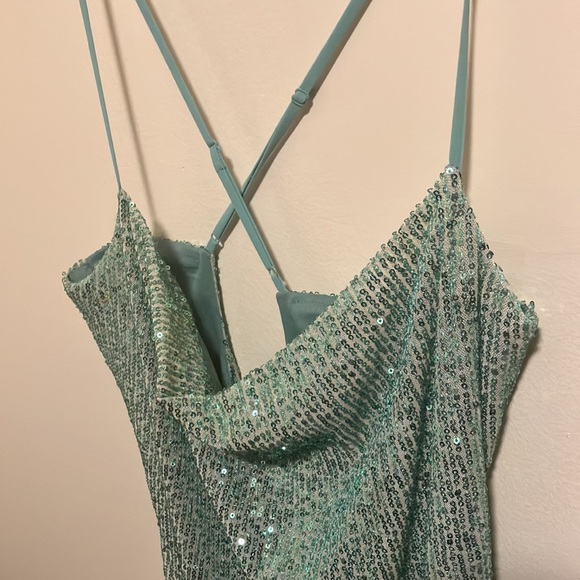 💚Speechless Sequin Mini Slip Bodycon Dress Sz Xl NWT - Picture 4 of 11